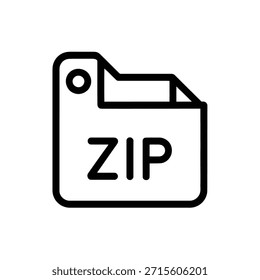 ZIP file icon symbol on white background 