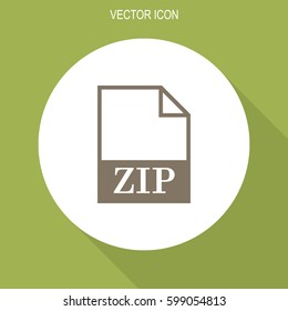 ZIP file icon. Vector.