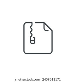 Zip File icon, vector illustration