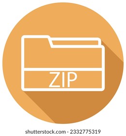 zip file icon vector template illustration logo design