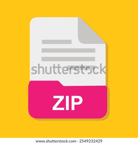 zip file icon with white background