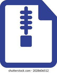 Zip file Isolated Vector icon which can easily modify or edit

