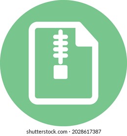 Zip file Isolated Vector icon which can easily modify or edit

