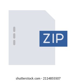 Zip file Isolated Vector icon which can easily modify or edit 

