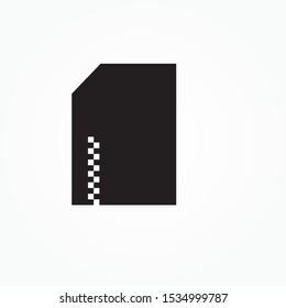 Zip file sign icon design vector illustration