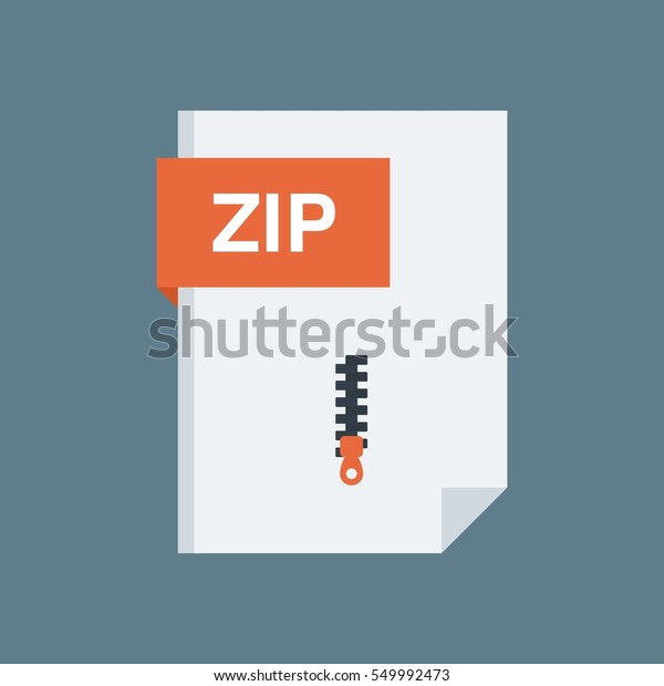 Zip File Type Extension Stock Vector (Royalty Free) 549992473