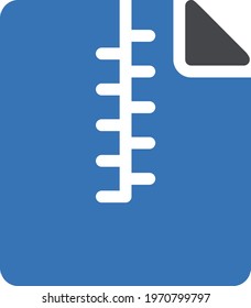 zip file vector glyph colour icon