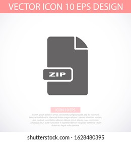 ZIP file vector icon 10 eps icon. File for computer icon. vector icon file for phone