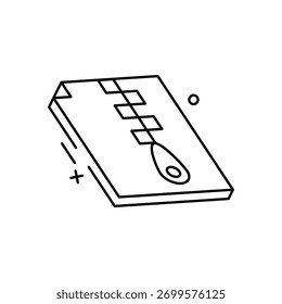 Icono de Vector de archivo ZIP Ilustración de stock