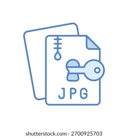 Icono de Vector de archivo Zip Ilustración de stock