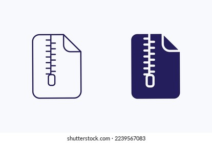 Zip-Datei, Vektorgrafik-Symbol