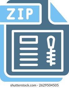 ZIP Glyph Two Colour Icon