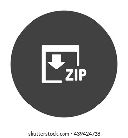 ZIP Icon, flat design style