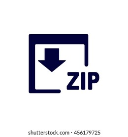 ZIP Icon, flat design style