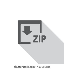 ZIP Icon, flat design style