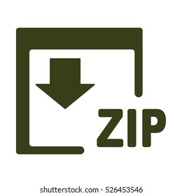 ZIP Icon, flat design style