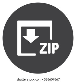 ZIP Icon, flat design style