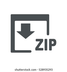 ZIP Icon, flat design style