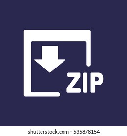 ZIP Icon, flat design style