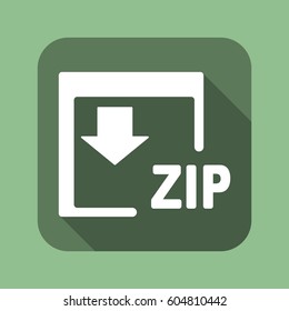 ZIP Icon, flat design style