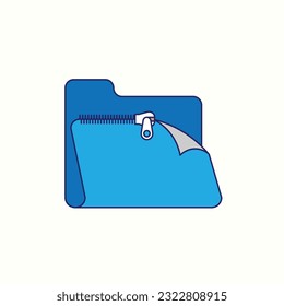 icono zip, icono aislado en fondo claro, perfecto para sitio web, blog, logotipo, diseño gráfico, medios sociales, interfaz de usuario, aplicación móvil