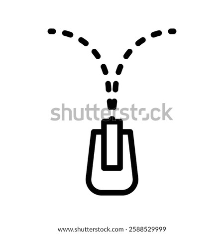 Zip icon logo sign set vector outline
