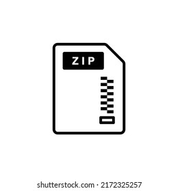 zip icon. Icon for software and documents or business