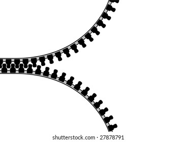Zip isolated on white