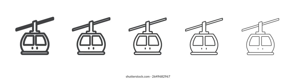 CEP ícone do carro ícone de ilustração fina plana símbolo