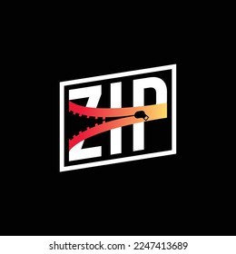 Zip Logo Design Concept Vector. Zip Logo Template