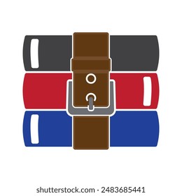 Zip or Rar File vector illustration Icon Design. zip and rar document icon