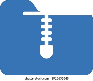 zip vector glyph color icon