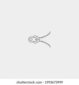 Zip vector icon illustration sign