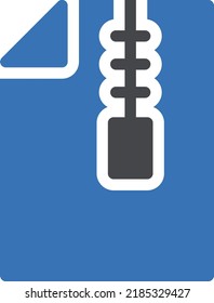 zip  Vector illustration on a transparent background. Premium quality symmbols. Glyphs vector icons for concept and graphic design.