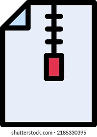 zip  Vector illustration on a transparent background.Premium quality symmbols.Stroke vector icons for concept and graphic design.