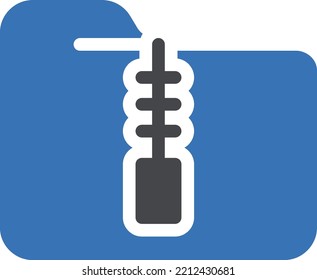 zip Vector illustration on a transparent background. Premium quality symmbols. Glyphs vector icons for concept and graphic design. 

