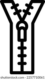 zip  Vector illustration on a transparent background. Premium quality symmbols. Thin line vector icons for concept and graphic design. 
