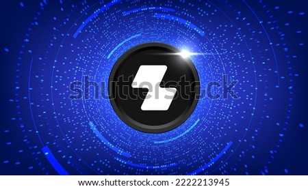 Zipmex (ZMT) coin cryptocurrency concept banner background.