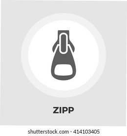 Zipp icon vector. Flat icon isolated on the white background. Editable EPS file. Vector illustration.