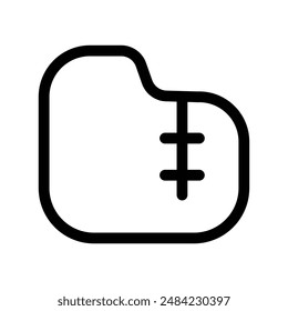 Zipped file icon design in filled and outlined style