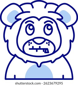 Zipped Line vector Icon Design