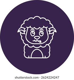 Design de ícone de vetor de linha compactada