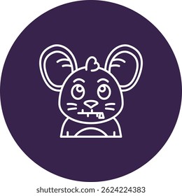 Design de ícone de vetor de linha compactada