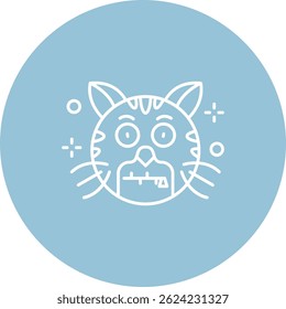 Diseño de icono de Vector de línea con cremallera