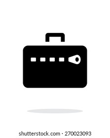 Zipper case simple icon on white background. Vector illustration.
