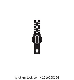 Zipper for clothing logo design vector template