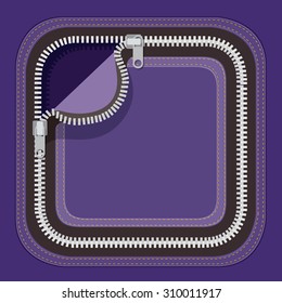 Zipper digital design, vector illustration eps 10