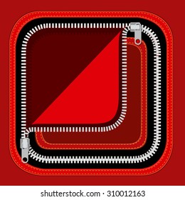Zipper digital design, vector illustration eps 10