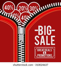 Zipper digital design, vector illustration eps 10