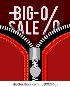 Zipper digital design, vector illustration eps 10